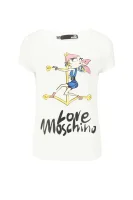 tričko | loose fit Love Moschino 	biela	